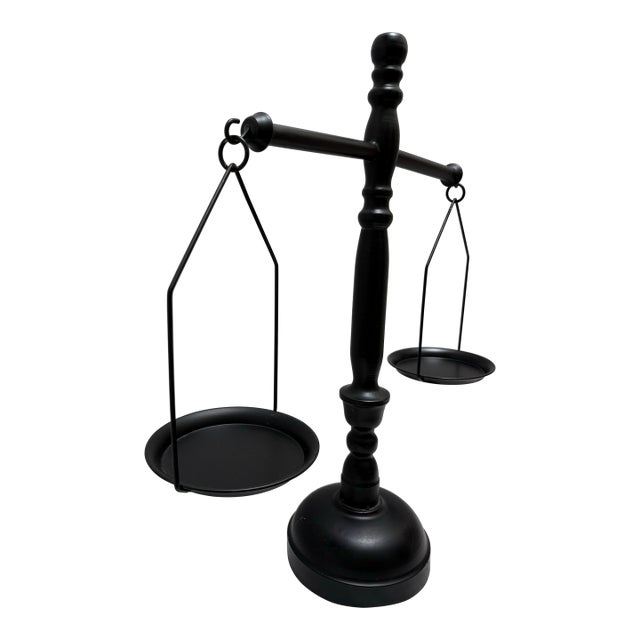 Large Vintage Metal Scale Decor Object For Sale