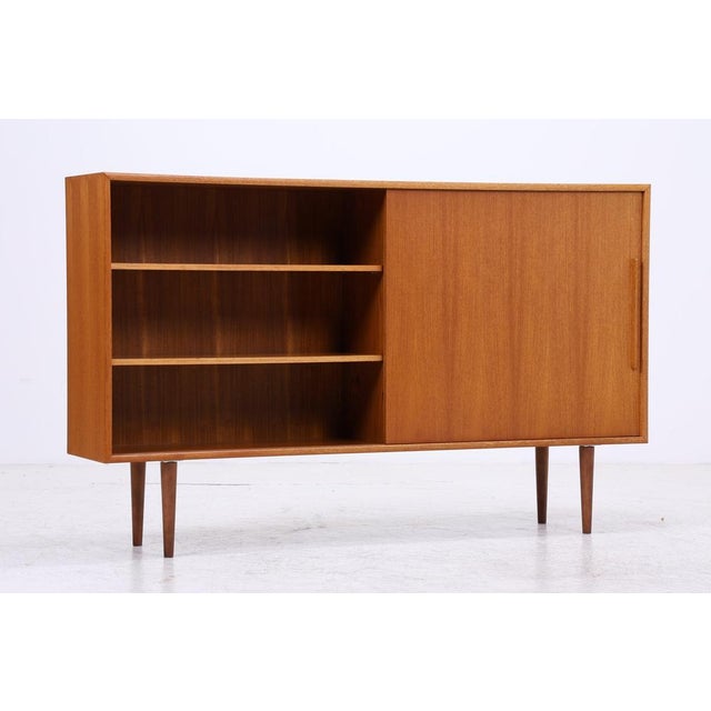 Mid-Century Highboard in Teak with Sliding Doors from WK Möbel For Sale - Image 14 of 14