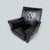 1960s Mid-Century Modern Black Leatherette Club Chair, 1960s For Sale - Image 5 of 5