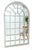 Taupe Country Style Large Dome Shape 47x79" Wall Mirror Distressed Finish Wood For Sale - Image 8 of 11