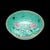 Monumental Straits Porcelain Center Bowl With red stamped six-character mark to underside, turquoise ground with honeycomb...