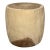 Raw Acacia Drum Side Table For Sale