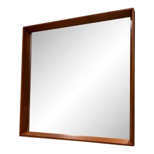 1970s Teak Wall Mirror Style of Pedersen & Hansen Denmark