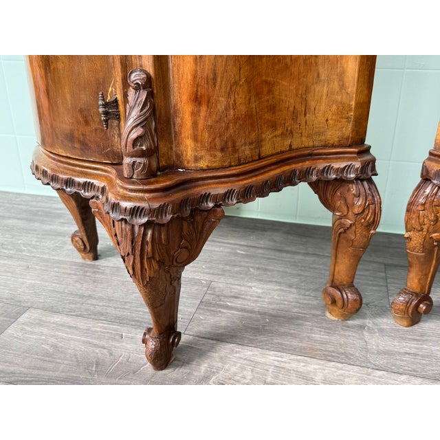 Walnut Bedside Tables, 1930s, Set of 2 For Sale - Image 12 of 18
