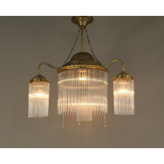 Viennese Coffee House Hanging Lamp, 1919 For Sale - Image 3 of 7