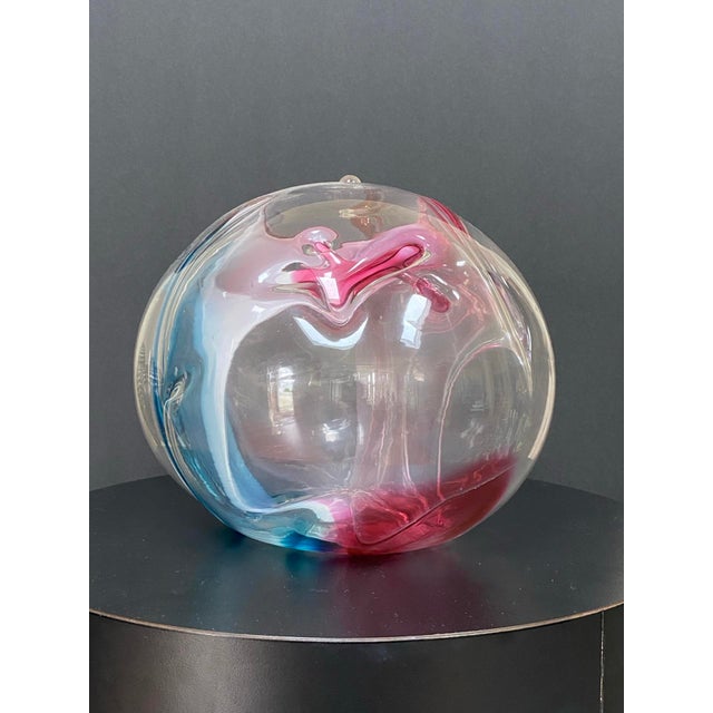 Contemporary 2000 Peter Bramhall Art Glass Orb For Sale - Image 3 of 12