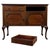 Antique Edwardian English Mahogany Sideboard, 1890s For Sale - Image 4 of 13