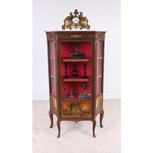 French Painted Display Cabinet from Vernis Martin, 1900s For Sale - Image 13 of 13