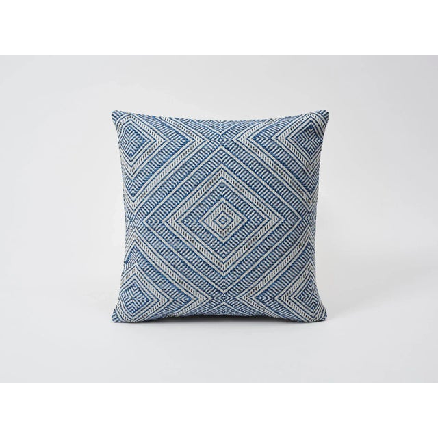 Schumacher Indoor/Outdoor Double-Sided Pillow in Tortola Print For Sale In Charlotte - Image 6 of 8