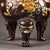 Late 20th Century Late 20th Century Gilt Bronze Censer With Laughing Buddha and Guardian Lion Finial For Sale - Image 5 of 10