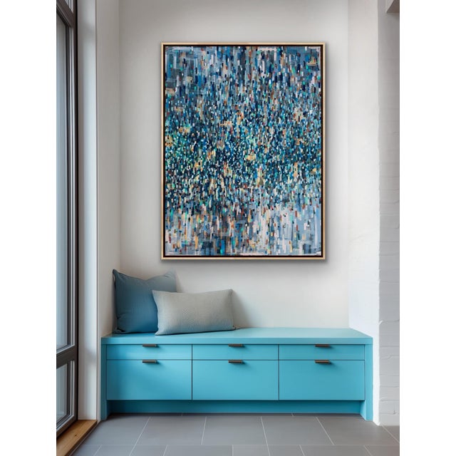 Large Abstract Acrylic Painting Titled Marathon For Sale In Los Angeles - Image 6 of 8