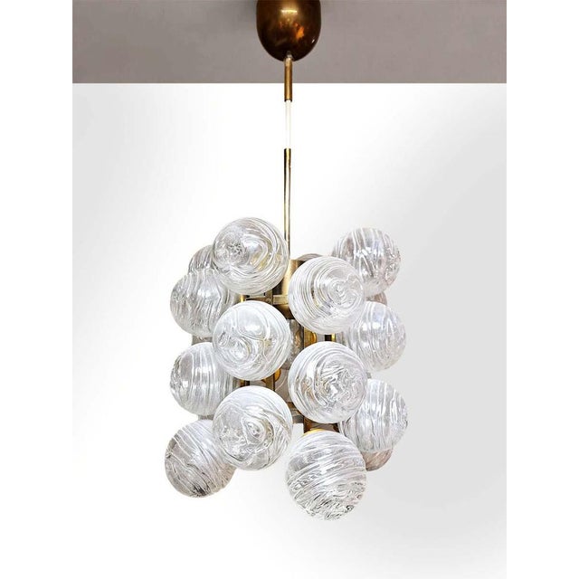 Vintage German Sputnik Pendant Lamp in Glass, 1970 For Sale - Image 6 of 6
