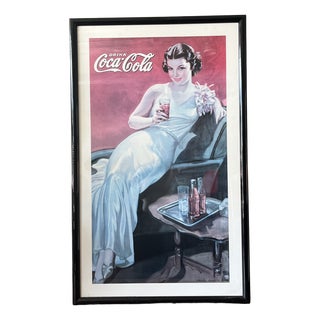 Vintage Coca Cola Poster, 1970s For Sale