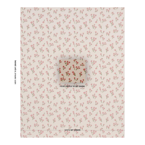 Schumacher X Caroline Z Hurley Rosie Posy Woven Fabric In Red