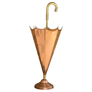 Brass Umbrella Shaped Stand, Italy, 1960