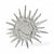 Handmade Plaster Sunburst Mirror With Turqoise Embellishments by Mb Maison For Sale - Image 10 of 10