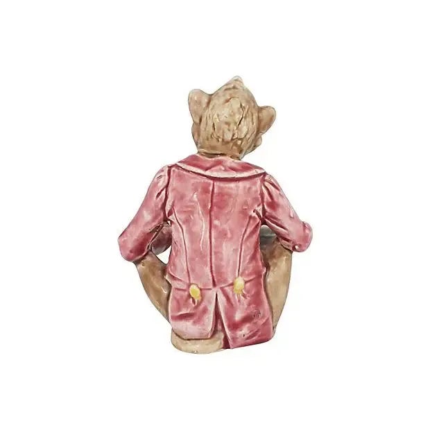 Chinoiserie Mid 20th Century Majolica Match Striker For Sale - Image 3 of 6