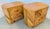 Gabriella Crespi Style Geometric Pair of Pencil Reed Nightstands From 70's For Sale - Image 11 of 15