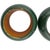 Set of 8 Vintage Green & Orange Lacquer Napkin Rings, Gucci or Hermès Style For Sale - Image 4 of 8