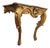 18th Century Louis XV Wall-Mounted Console Table in Carved and Gilded Wood, France For Sale