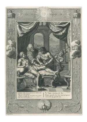 Telephe guéri, from ''Le Temple des Muses'' 1742