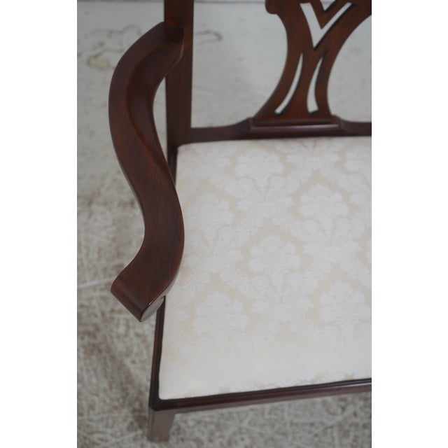 Set of 10 Henkel Harris Mahogany Dining Chairs For Sale In Philadelphia - Image 6 of 18