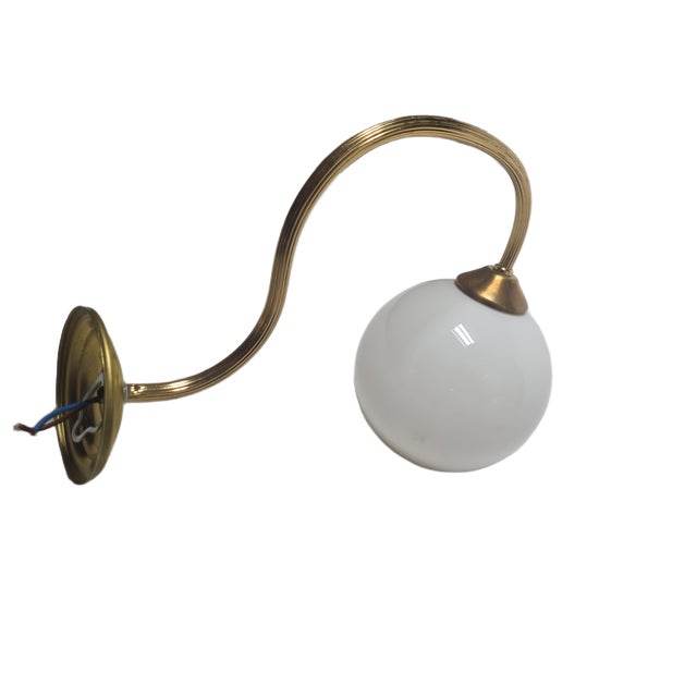 Vintage Art Deco Wall Lamp, Poland, 1950s For Sale - Image 4 of 5
