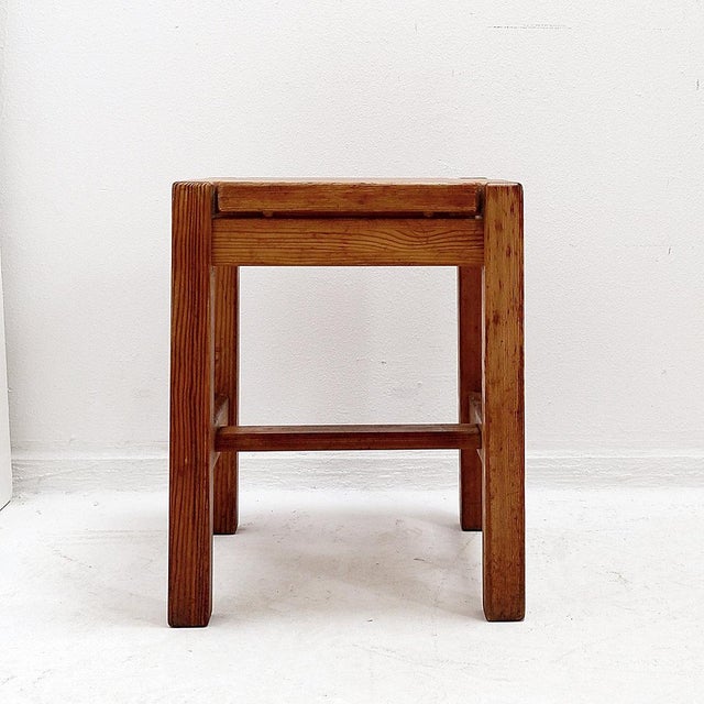 Ilmari Tapiovaara Mid-Century Modern Brutalist Hongisto Stool by Ilmari Tapiovaara for Laukaan Puu, 1963 For Sale - Image 4 of 12