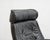 Scandinavian Recliner Chair with Ottoman Model Prince in Black Leather from Stresless Ekornes For Sale - Image 11 of 17