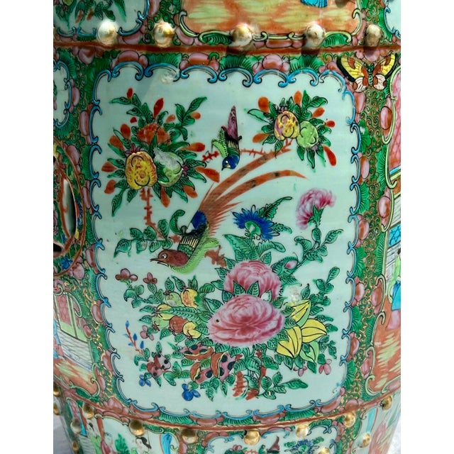 Antique Chinese Rose Medallion Porcelain Garden Seat, Circa 1850 For Sale In Naples, FL - Image 6 of 11