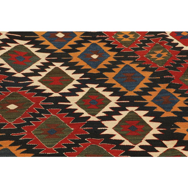 Tribal Vintage Kilim With Tribal Geometric Patterns, From Rug & Kilim For Sale - Image 3 of 7