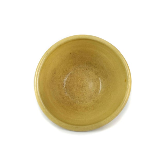 Antique 1900's American Yellow Stoneware Bowl For Sale - Image 6 of 10