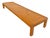 1960s Low Slatted Wood Bench or Table in the Manner of Charlotte Perriand For Sale