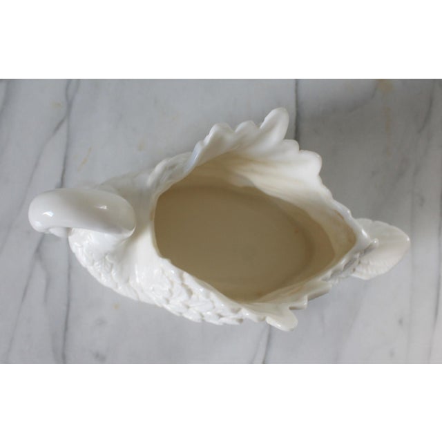 Vintage White Porcelain Swan Planter For Sale In Milwaukee - Image 6 of 11