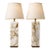 Massive Pair of Solid-Marble Table Lamps For Sale