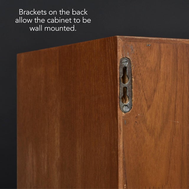 Brown 1950s Danish Modern Teak Display Console by Ib Kofod-Larsen Finished Back For Sale - Image 8 of 13