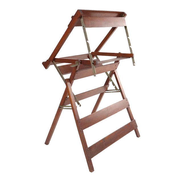 Early 1900s Traveling Oak Easel For Sale