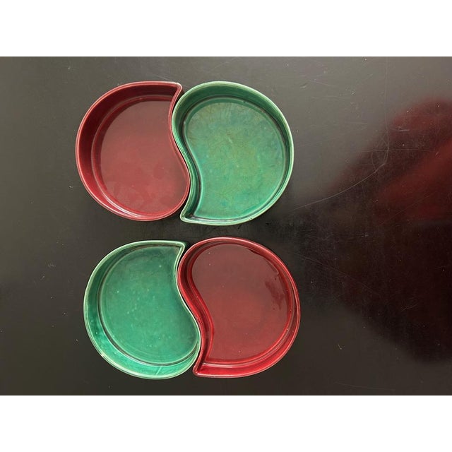 4 ceramic pockets from the 50s signed Val d'Or, Gien This piece has an attribution mark, I am sure that it is completely...