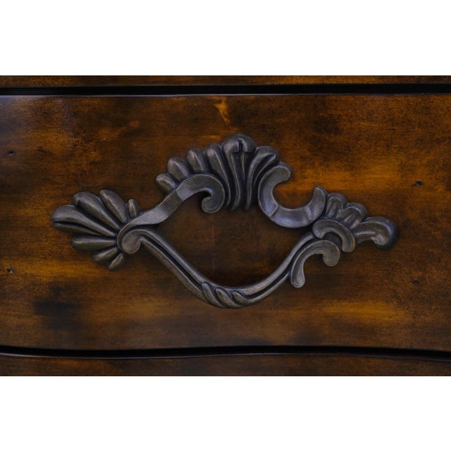 Touchstone Country French Louis XV Walnut Finish Chest For Sale - Image 10 of 18