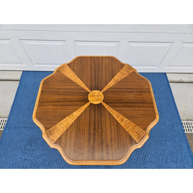 Brown Jacobean Victorian Starburst Pattern Parlor or Side Table For Sale - Image 8 of 15