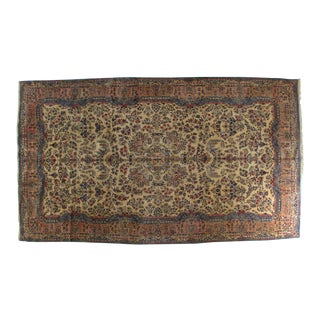 1940s Persian Kerman Rug-9′10″ × 17′ For Sale