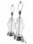 Late 20th Century Clear Glass Baluster Table Lamps With Chrome-Tone Bases - Pair For Sale - Image 13 of 14