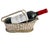 Vintage Woven Silver-Plated Wire Wine Bottle Basket Caddy & Sommelier Basket For Sale - Image 12 of 14