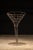 Mid 20th Century Large Figural Wire Frame Martini Glass Store Display With Sign Frame For Sale - Image 4 of 4