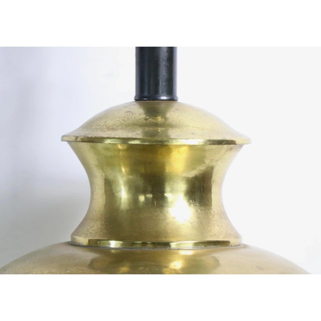 Large Brass Chinese Style Table Lamp For Sale In New York - Image 6 of 9