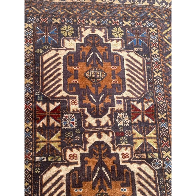 Textile Turkmen Baluch Rug, 1970s For Sale - Image 7 of 18