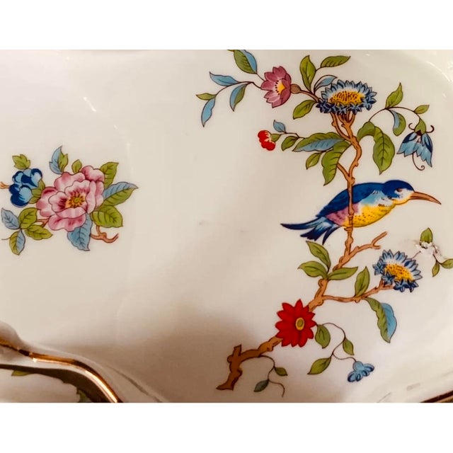 1960s Vintage Aynsley "Pembroke" Bone China Strawberry Basket Set - 3 Pieces For Sale - Image 5 of 18