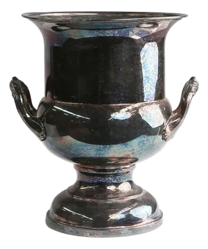 French Art Deco Silver-Plated Brass Ice Bucket, 1900s