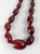 Early 20th Century 20th Century Art Deco Cherry Amber Bakelite Graduated Bead Necklace For Sale - Image 5 of 11