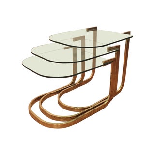 Mid-Century Modern Nesting Side Tables - 3 For Sale